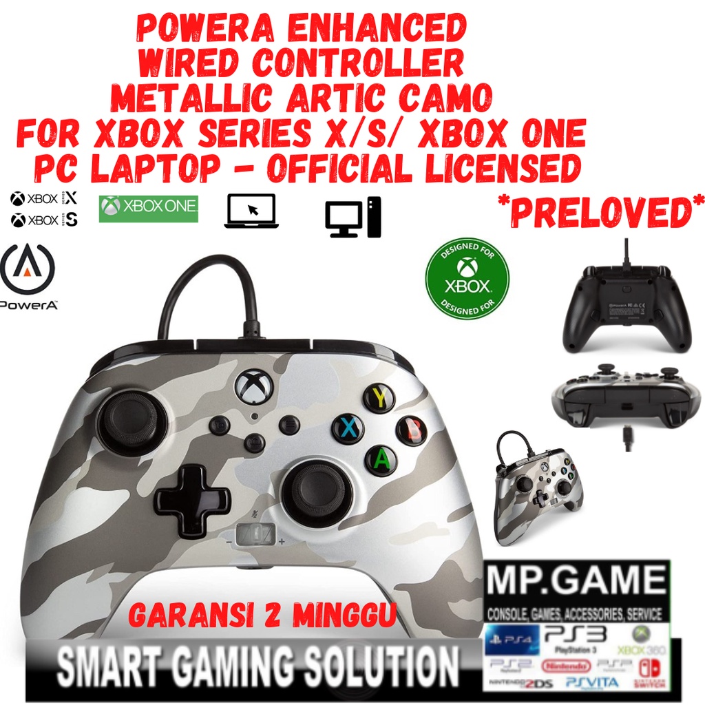 Jual Powera Enhanced Wired Controller Metallic Artic Camo Xbox Series X