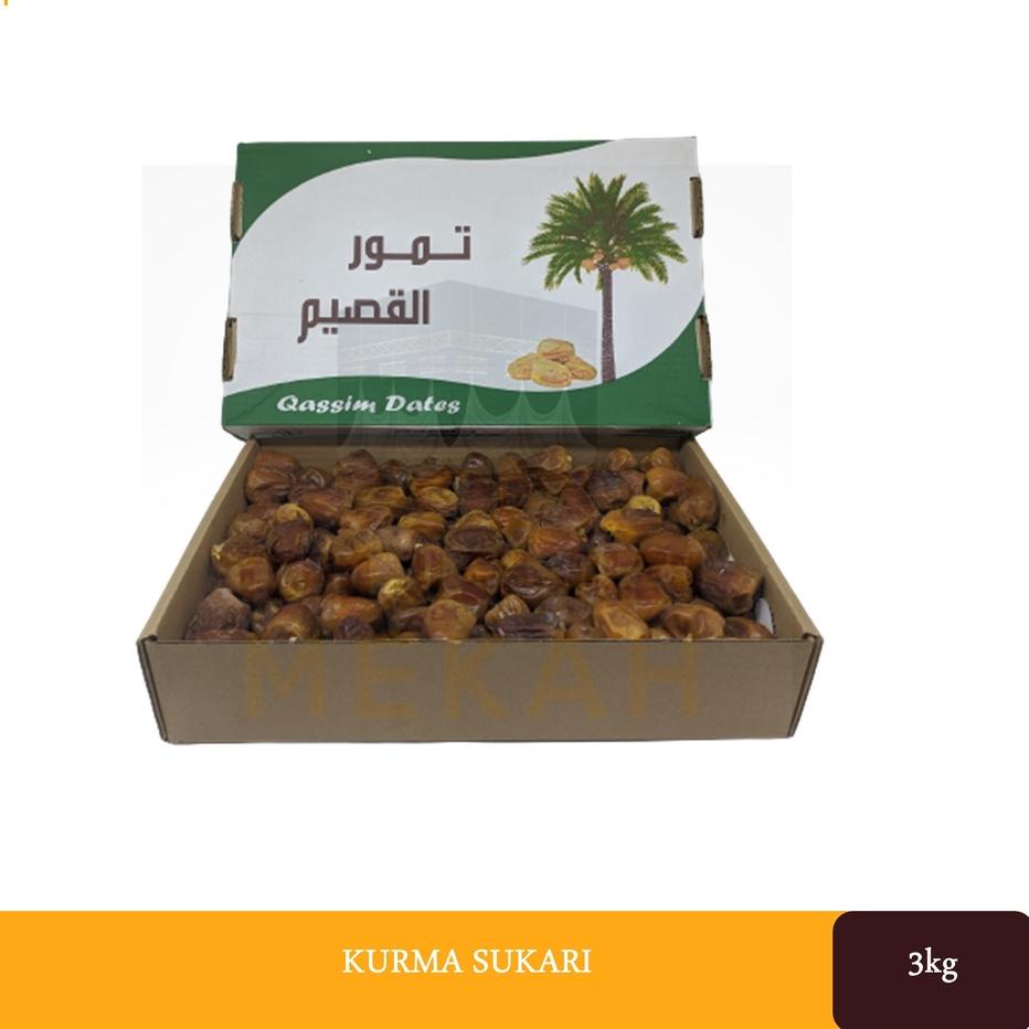 

✤ Kurma Sukkari Sukari Kurma Basah Kurma Raja 100% Original Oleh-Oleh Haji Umroh 3kg Al Qassim ♢