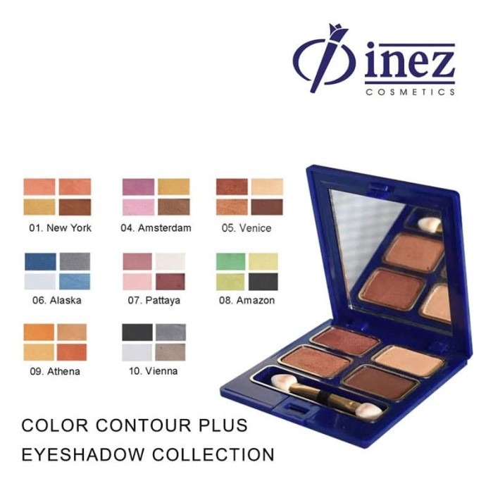 Inez Color Contour Plus Eyeshadow Collection