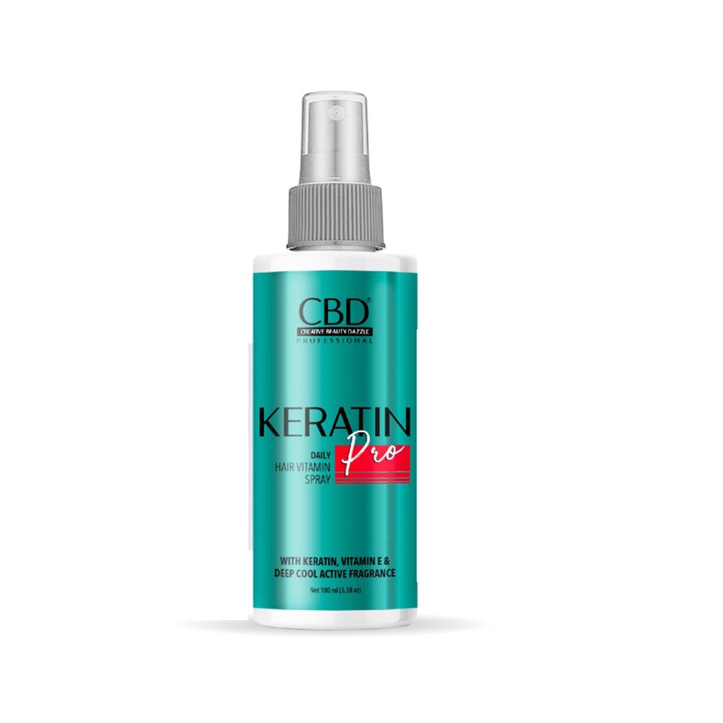 PAKET 4 LENGKAP CBD Keratin Pro Daily Shampo 1000ml + Conditioner 1000ml + Hair Mask 500ml + Hair Vitamin 100ml