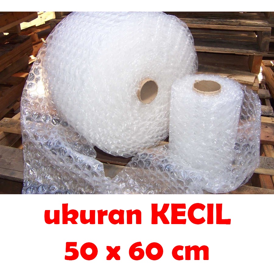 

Packing Tambahan Bubble Wrap Kecil (+-50x60 cm) - Grosir Plastik