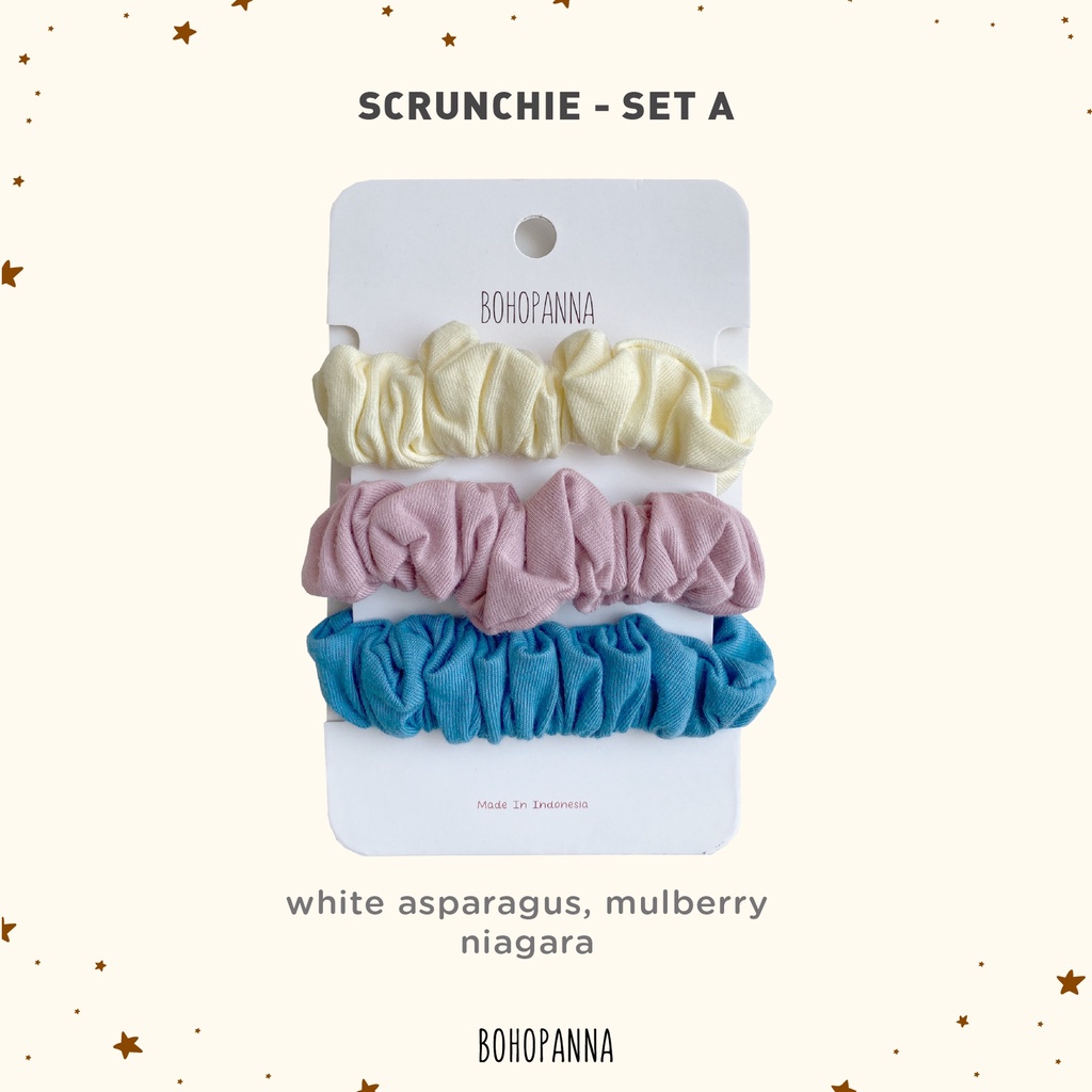 BOHOPANNA Scrunchies Set Of Three Ikat Rambut Anak