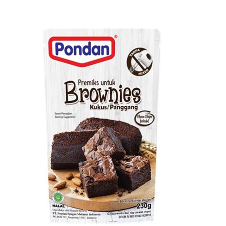 

codeo5O9a Pondan Tepung Premiks Brownies Kukus & Panggang Chocolate 230 gr