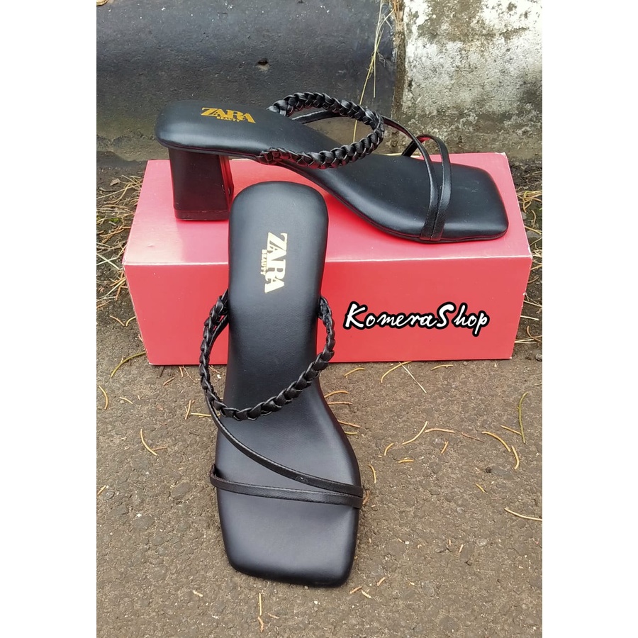 HEELS ZARRA PREMIUM KEPANG SILANG HAK CHUNKY