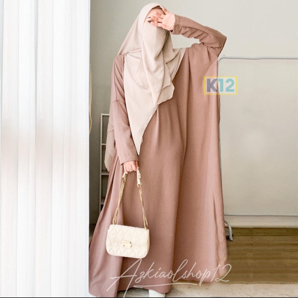 ( BISA COD) ABAYA AMIRA BATWING / BASIC ABAYA POLOS / ABAYA KAPTAN