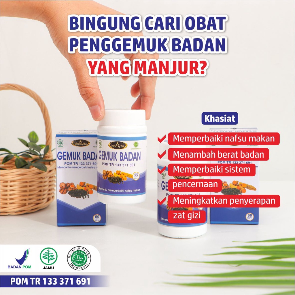 Herbal Store ~ Penambah Berat Badan Dewasa Dan Anak Alami Bpom Penggemuk Badan Permanen Tanpa Efek Samping Terbukti Ampuh Membuat Tubuh Ideal Tambah Gemuk Berisi Cepat Solusi Untuk Menyehatkan Saluran Pencernaan Menambah Nafsu Makan Dan Nambah BB Kapsul