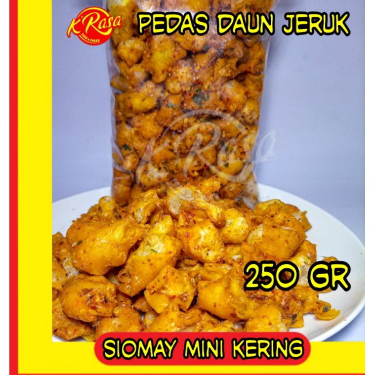 

Siomay mini kering 250 gr , enak renyah toping baso aci,seblak,cemilan dll