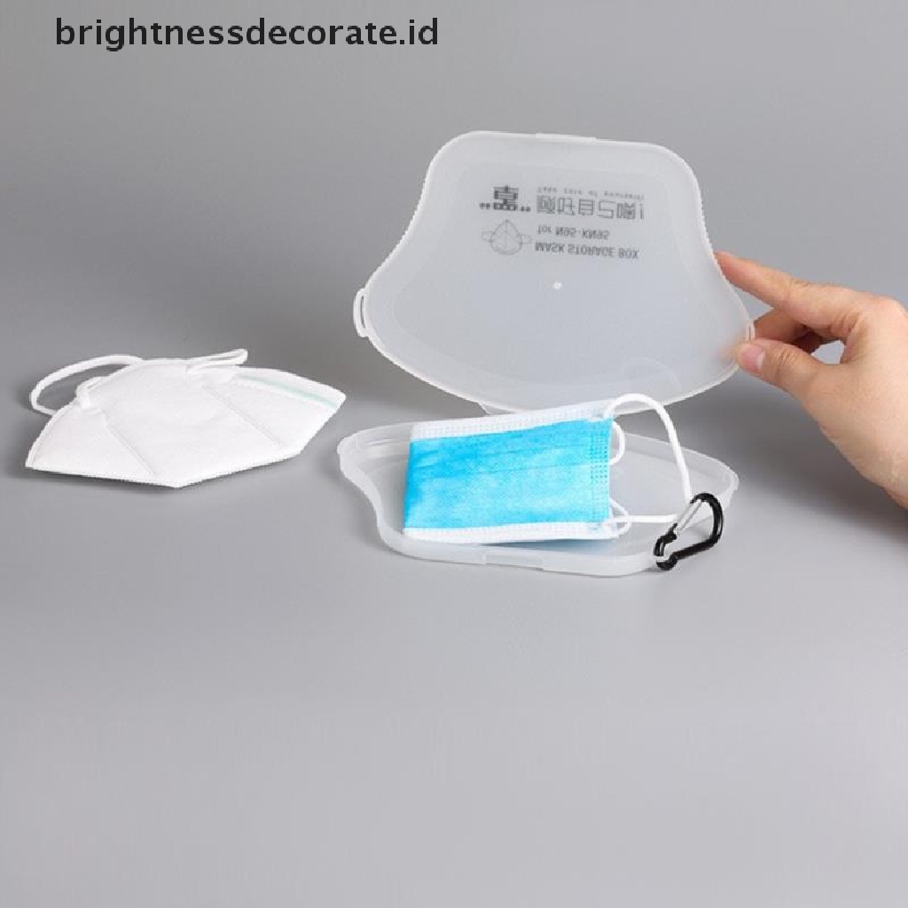 [Birth] Gesper Masker Case Kotak Penyimpanan Portable Squre Face Masks Container Organizer KN95 [ID]