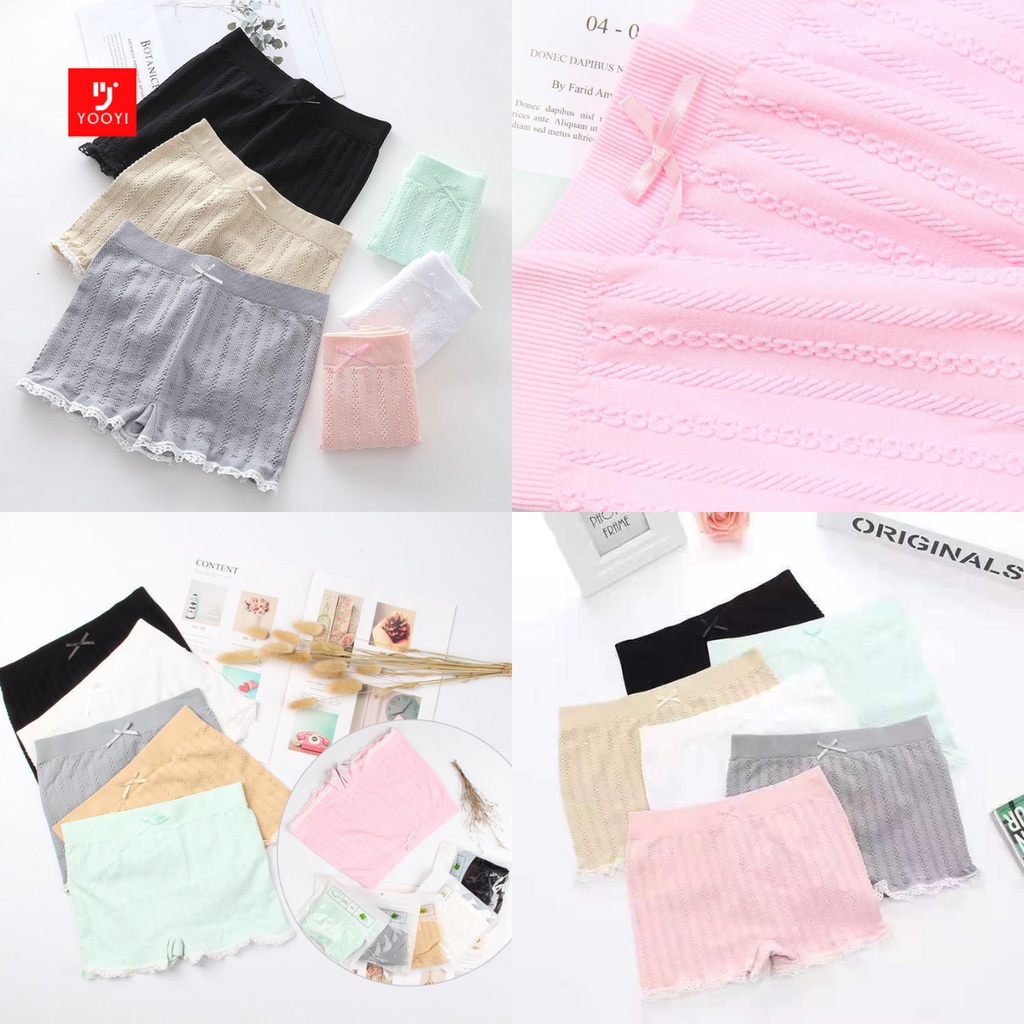 Yooyi Celana Dalam Short Fashion Wanita Dewasa Pendek Boxer Murah / Underwear Seamless Perempuan Rem