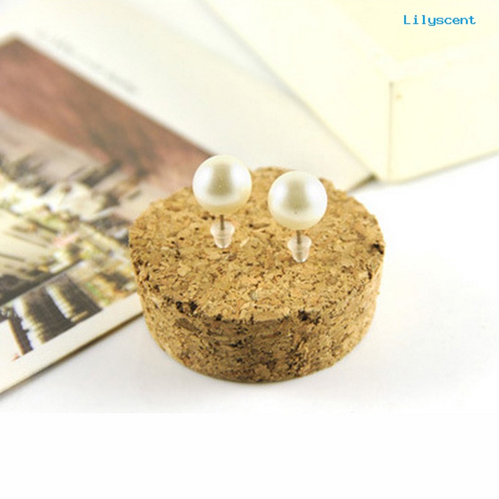 [LS] Anting Giwang Simple Mudah Senada Wanita Bulat Mutiara Imitasi Ear Studs Untuk Pernikahan