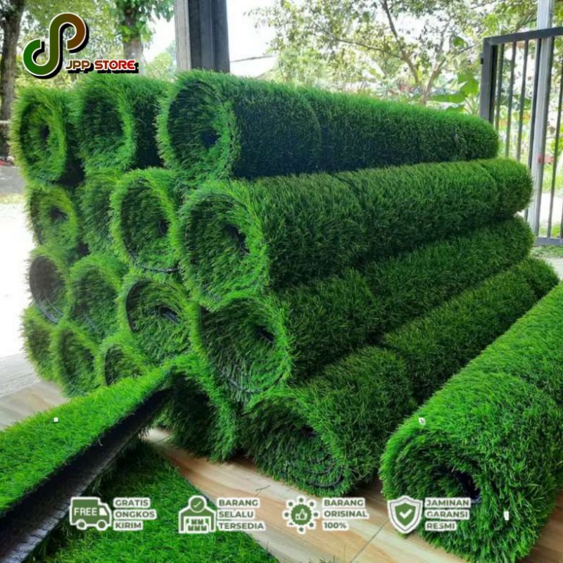 Karpet Rumput Sintetis 1 Roll 200 X 200 Tebal 2cm / Karpet Dekorasi / Karpet Sintetis Swiss Premium