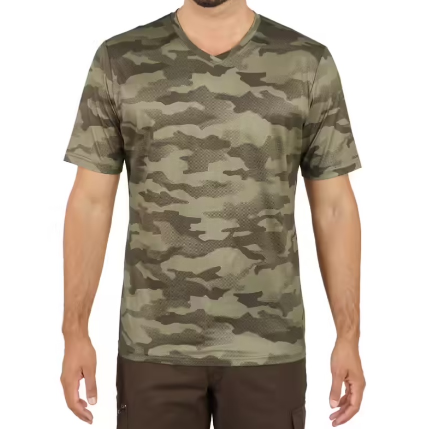 SOLOGNAC 100 Kaos Lengan Pendek Pria Olahraga Berburu Baju Hunting