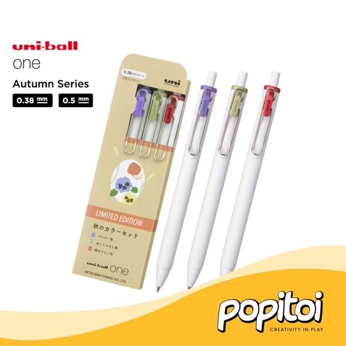 

BRG BARU Uni Ball One Autumn Winter Series 3 Color 0.38 0.5 mm Gel Pen Uniball