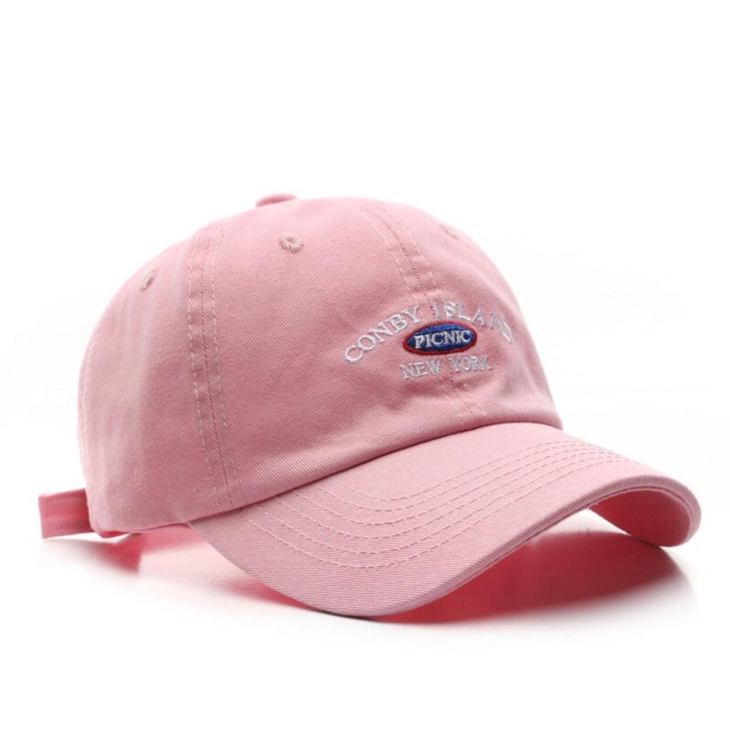 New Topi Baseball Bordir Cap Conby Island Material Denim Rappel Topi Unisex Trendy .