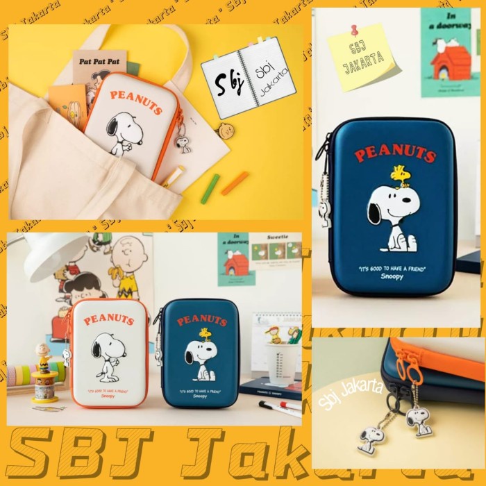 

Tempat Pensil Snoopy Hardcase 3D Waterproof Bahan Model Spt Smiggle