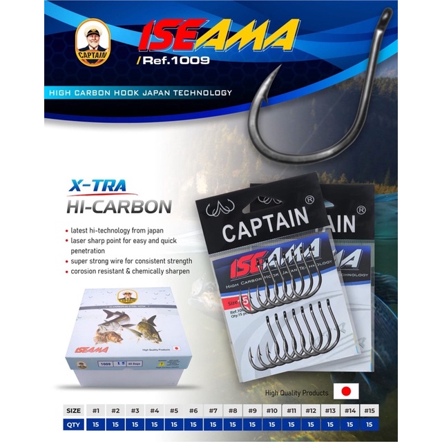 KAIL PANCING CAPTAIN ISEAMA 1009 ANTI PATAH