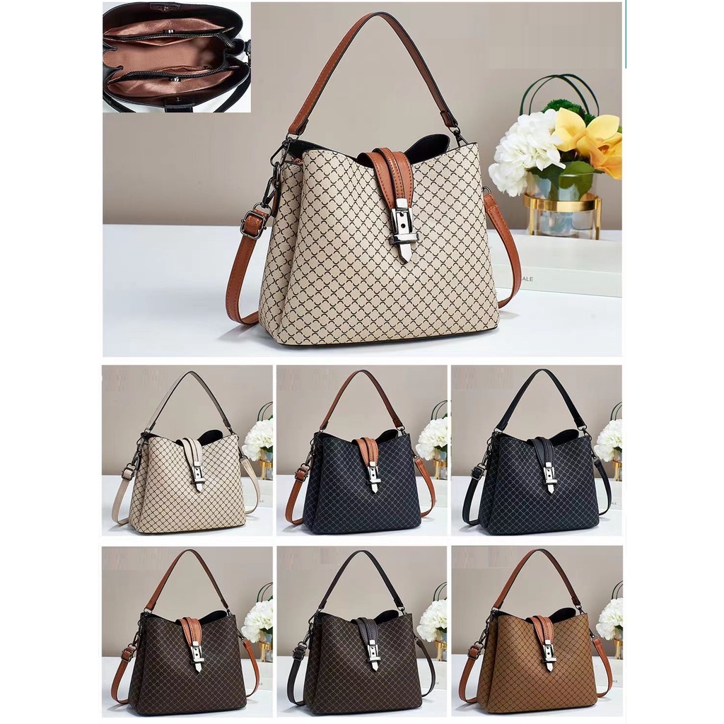 9193 TAS WANITA IMPORT SLEMPANG HANDBAG [1KG 2PC] PERFECT CORNER