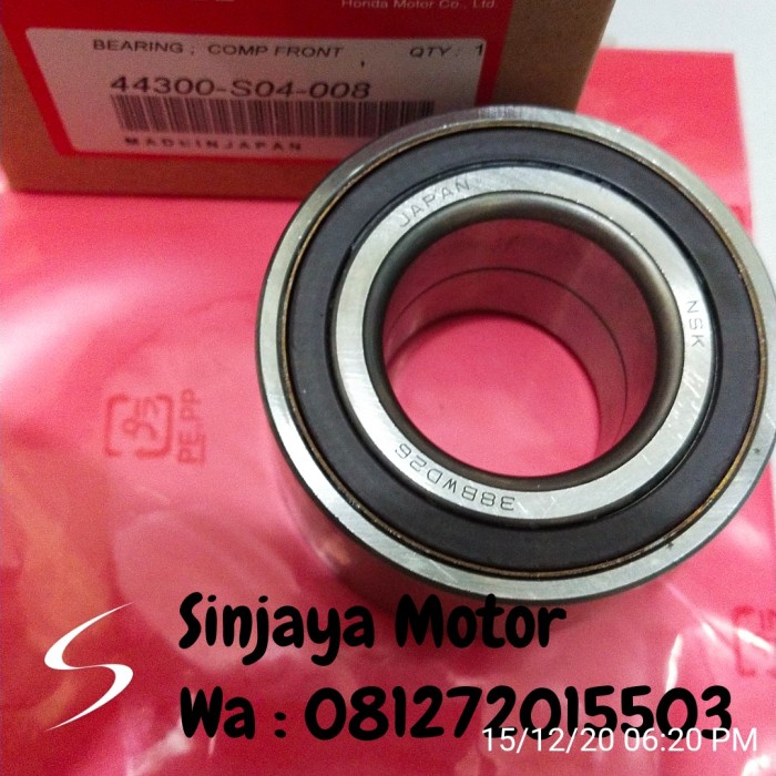 bearing lahar roda depan Honda jazz RS Brio mobillio new city ABS