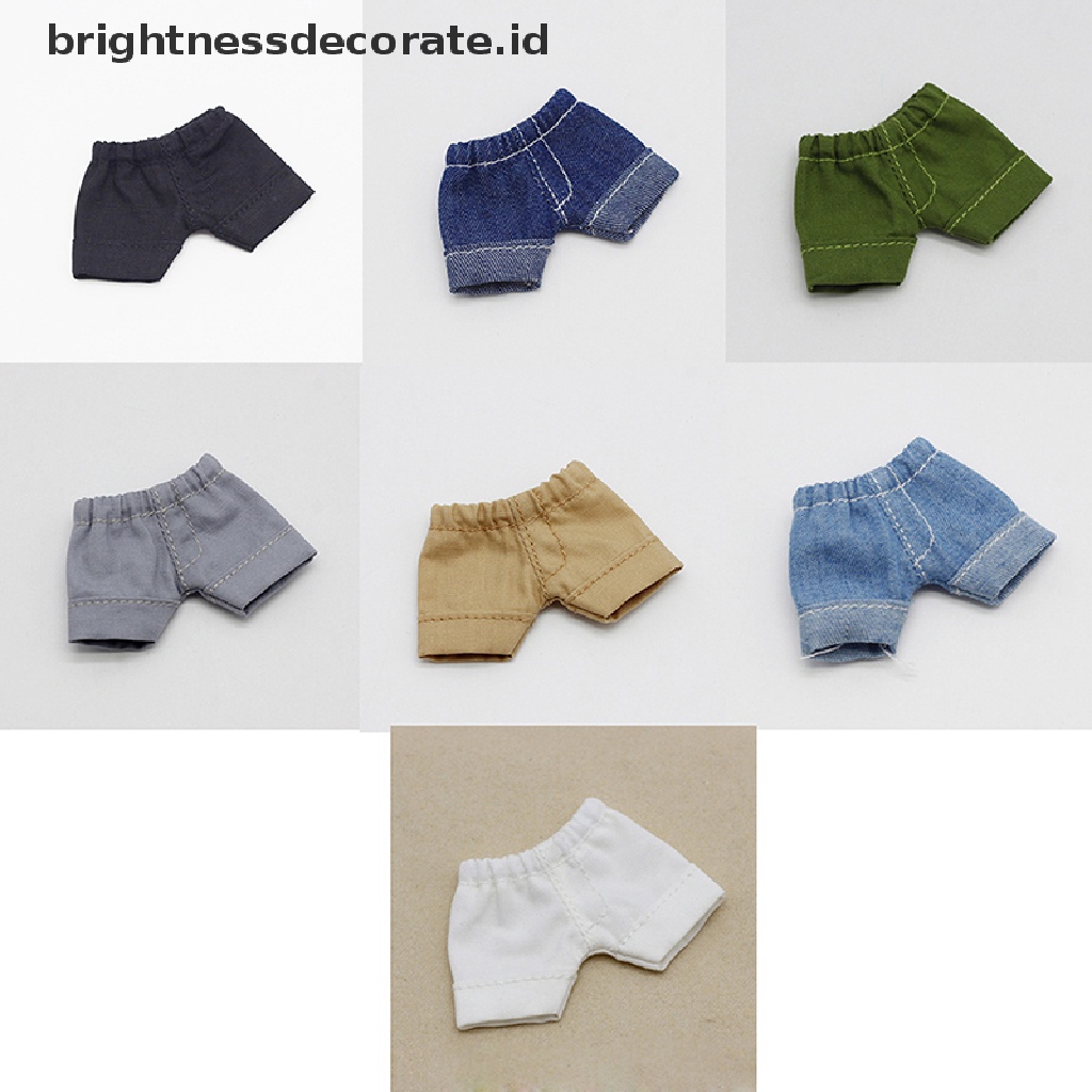 [Birth] Aksesoris Boneka1Per12Celana Pendek Jeans Celana Boneka Untuk Baju Boneka OB11 [ID]