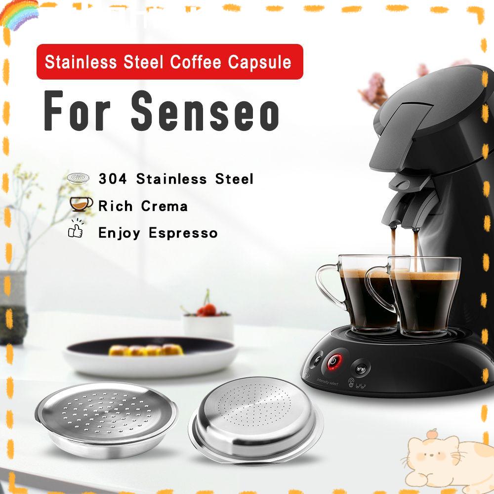 Solighter Coffee Capsule Home Espresso Sendok Kopi Brush Reusable Pods