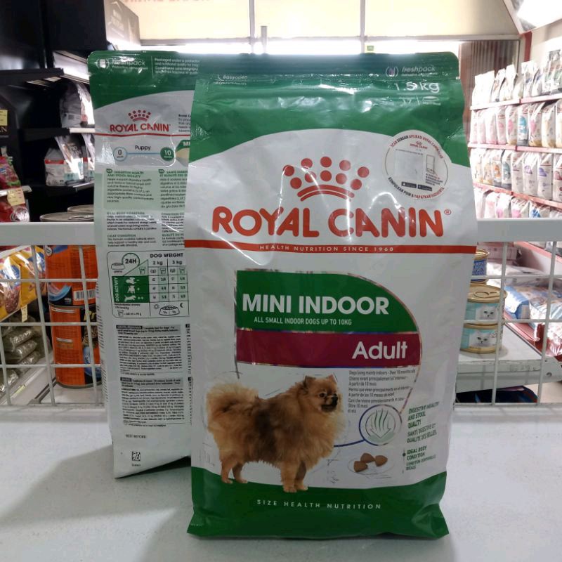 Royal Canin Dog Mini Indoor Adult 1,5kg | makanan anjing dewasa rc