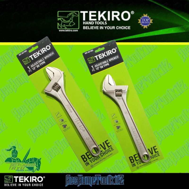 TEKIRO Kunci Inggris Crome 12# Adjustable Wrench Kunci Bago Bako 12 Inch