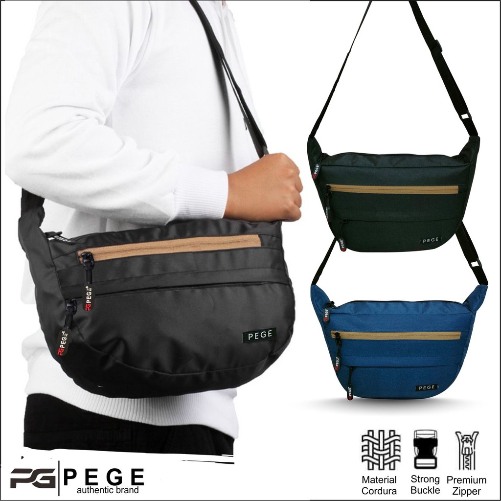 Tas Selempang PEGE Daiki Slingbag Pria Slempang Trendy Slingbag kasual - PG 8950