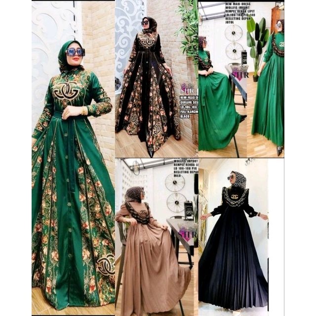 READY MAXI DRESS SCUBA  ORI SHR