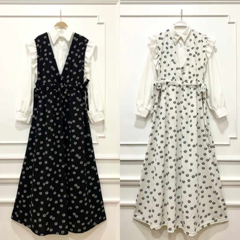 Dara Floral Overall Dress + Inner