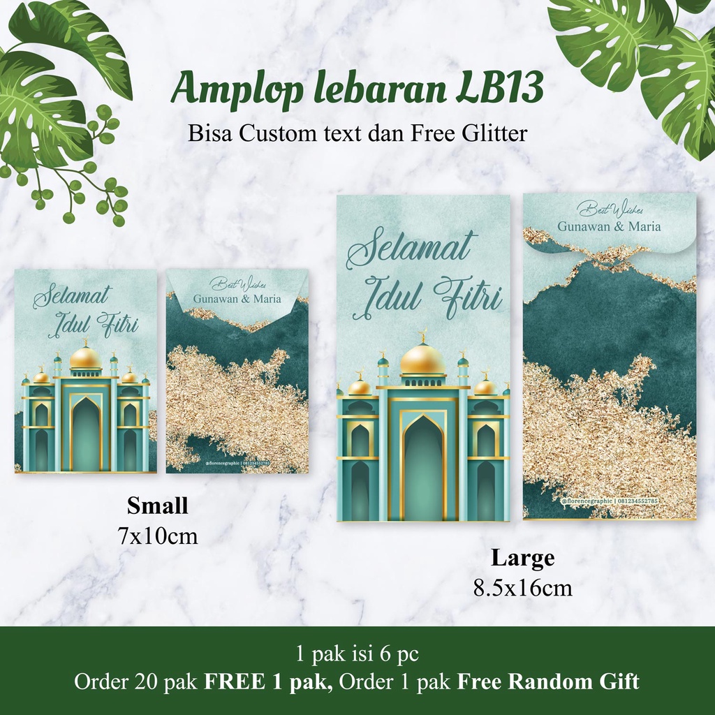 

AMPLOP / ANGPAO / THR / HONGPAO eid mubarak / lebaran / idul fitri LB13-24