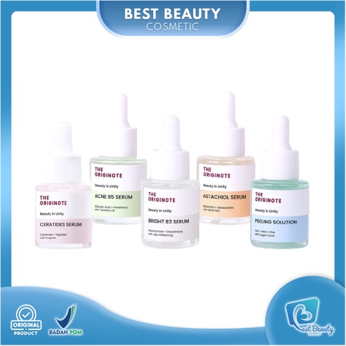 ★ BB ★ The Originote Serum SERIES 20ml | Peeling Solution - Acne B5 - Ceratides Serum - Astachiol Serum【BPOM】