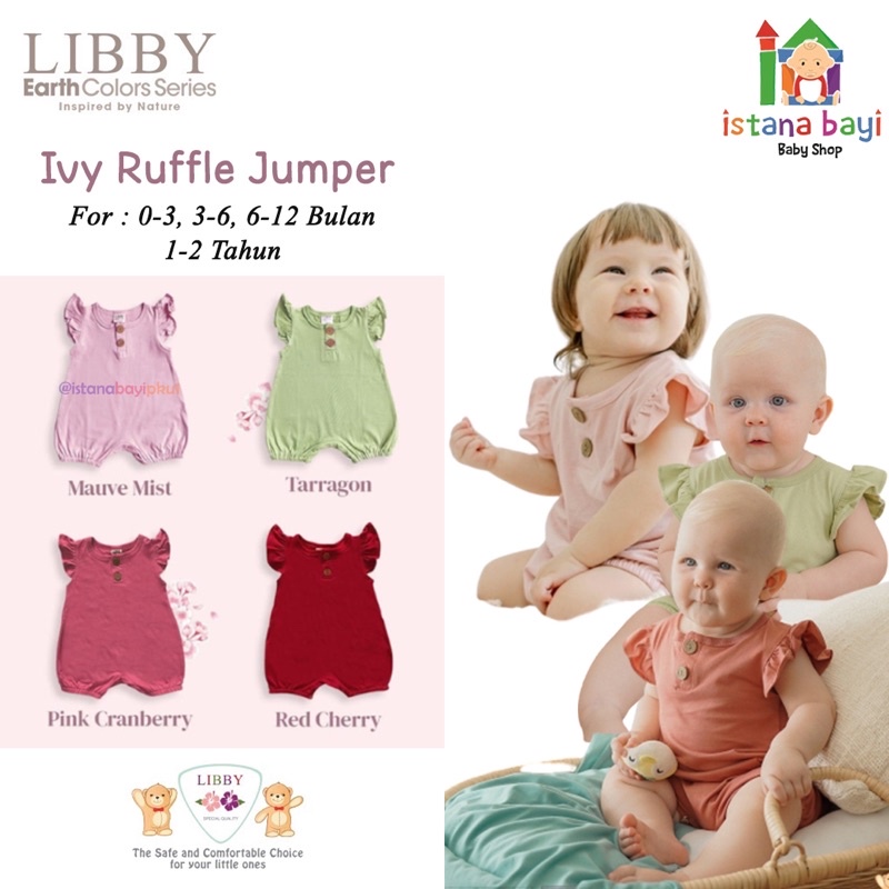 Libby Earth Colors Series Ivy Ruflle Jumper baby / Romper Baby