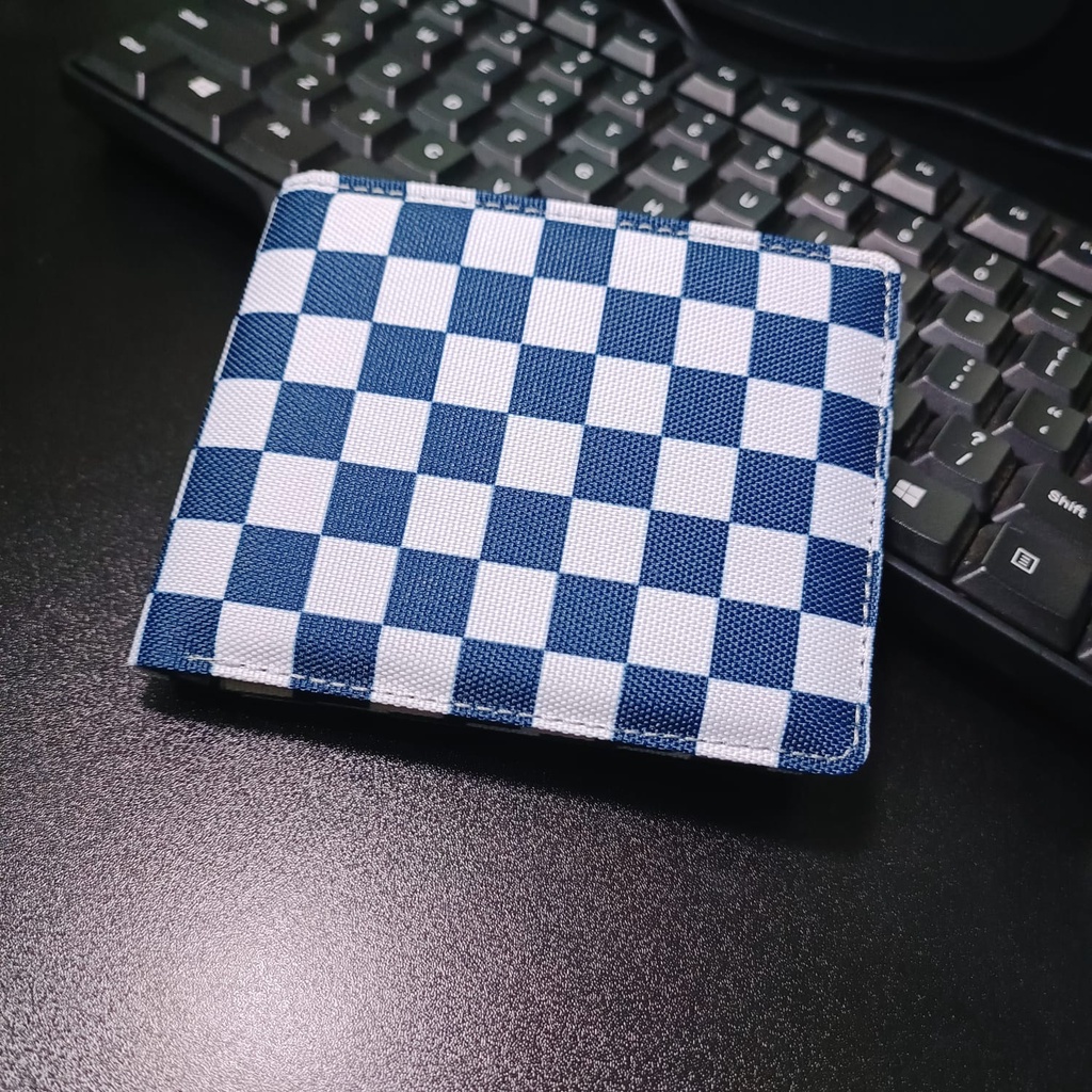 Dompet Pria Motif Kotak Kanvas Dompet Distro Dompet Murah Dompet Distro Checkerboard