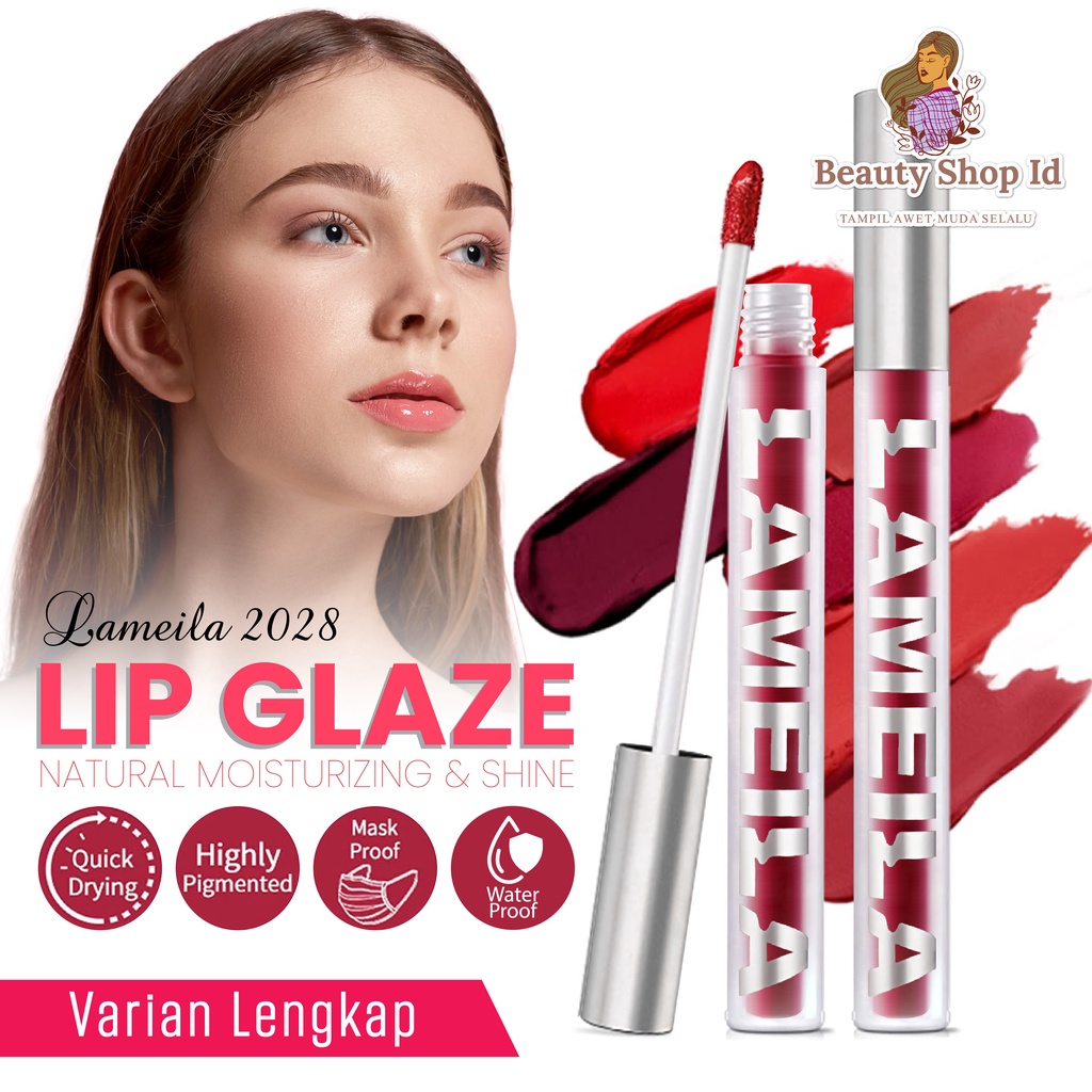 Beauty Jaya - Lameila 2028 Matte Lip Tint 6 Varian Warna Tahan Air Tahan Lama Lip Gloos