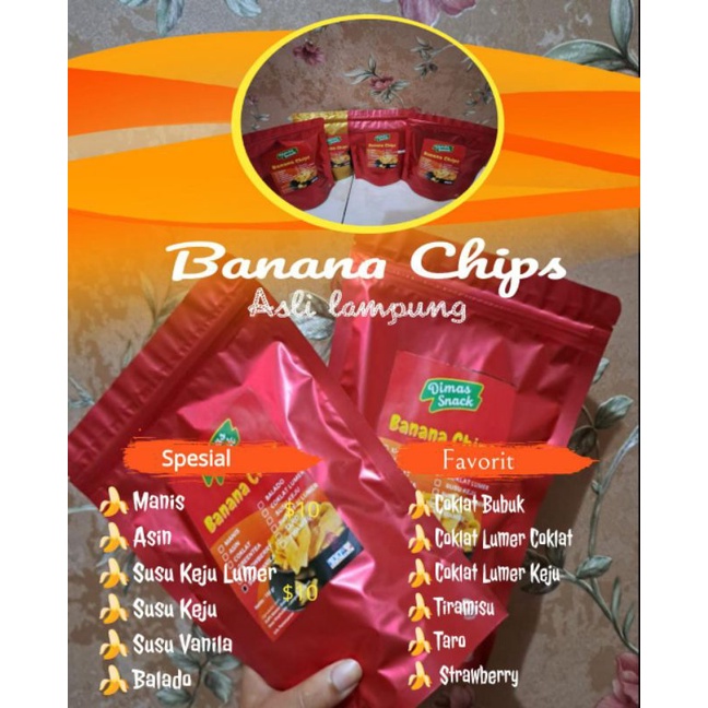 

Kripik pisang wenak dari Lampung 150 gr