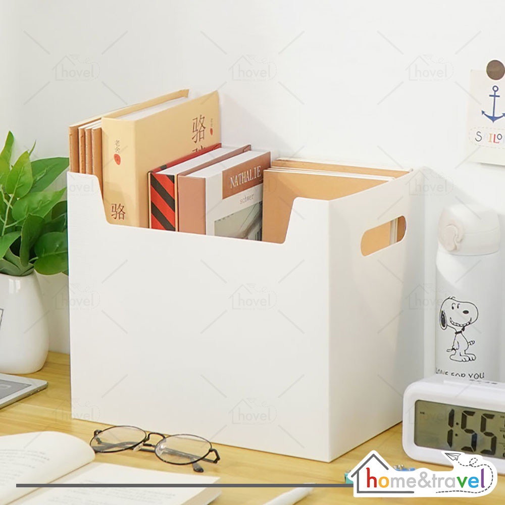 HOVELSHOP Kotak Penyimpanan Dokumen Buku Majalah Alat Tulis Foldable Desktop Box Container Waterproof