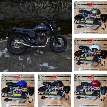 PAKET JAPSTYLE DUCATI SCRAMBLER MEGAPRO MONO BYSON SCORPIO THUNDER THE BEST