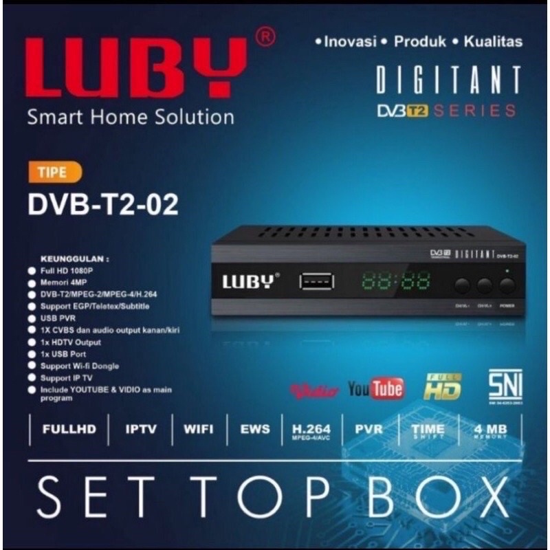 STB LUBY T2 02 / DVB LUBY 02