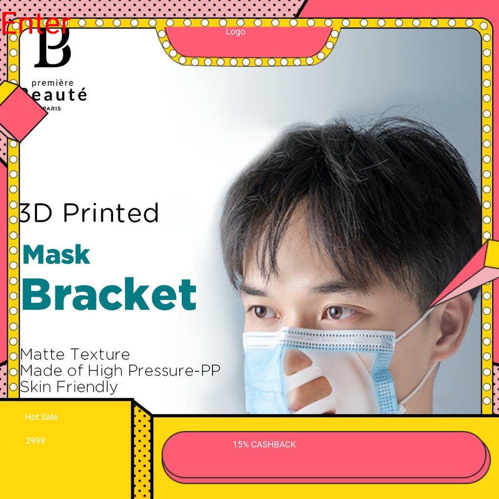 Premiere Beaute Disposable Facemask 1pc KN95 BFE 95% Masker  Kesehatan Wajah Earloop KN95 IZIN