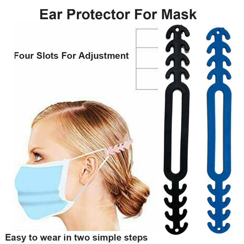 Masker Holder 4gear Adjustable Anti-slip Masker Telinga Grips Ekstensi Kait Masker Wajah Gesper Tali Gantung Perlindungan Telinga