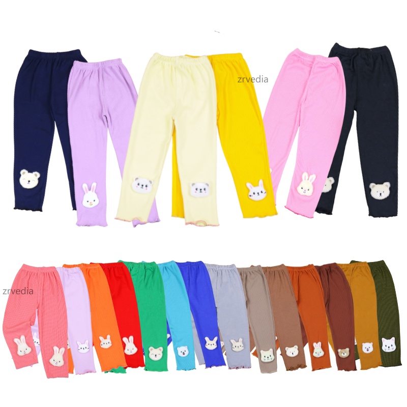 [IMPORT] Legging Dahyun uk 1-7 Tahun / Cotton Rib Celana Panjang Premium Anak Perempuan Balita Leging Baby Lejing Laging Polos Knit kiosbalitaaprillia