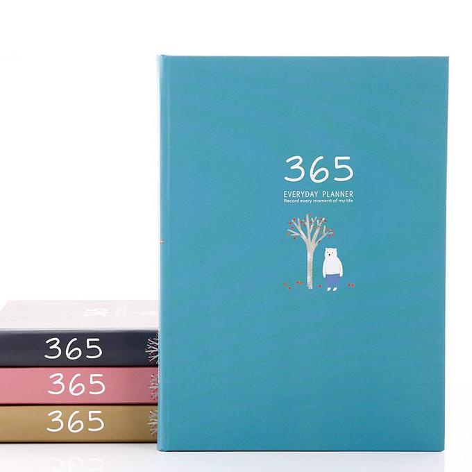 

365 Notebook Diary Warna Biru | Buku Jurnal Agenda 365 Days