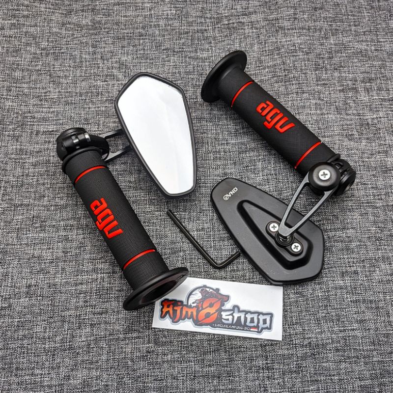 Paket Spion Jalu OVAL VND PLUS handgrip AGV HG55 Universal barend motor