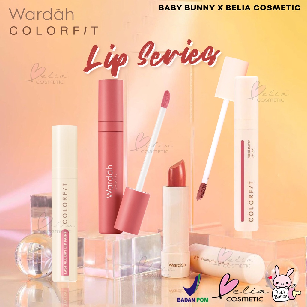 ❤ BELIA ❤ WARDAH COLORFIT Lip Series | Velvet Lip Mousse | Fresh Lip Ink | Ultralight Matte Lipstick | Last All Day Lip Paint | Lip Cream (✔BPOM)