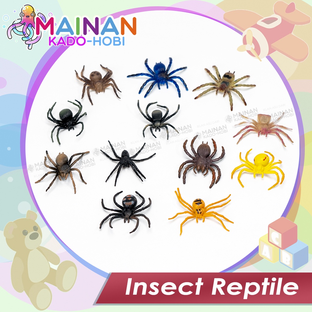 KADO MAINAN ANAK EDUKASI PAJANGAN MINIATUR HEWAN SERANGGA INSECT REPTILE