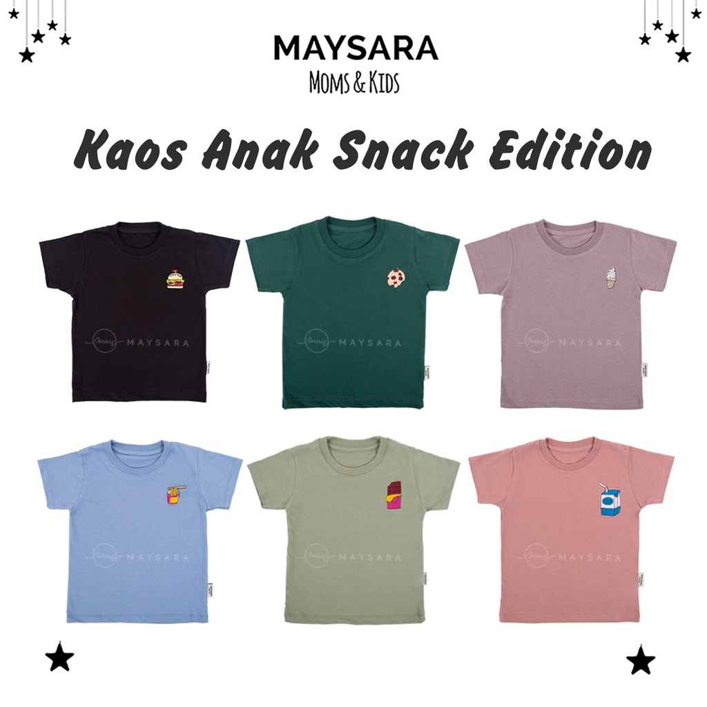 Kaos Anak Baju Anak Snack Edition Maysara