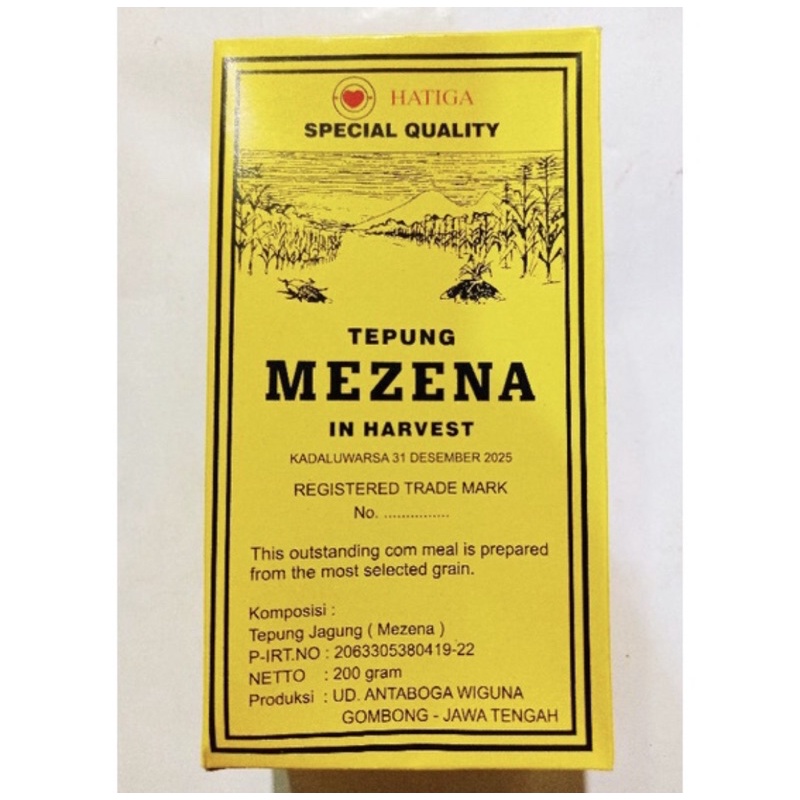 

Tepung Mezena In Harvest 200g / Maizena InHarvest 200gr