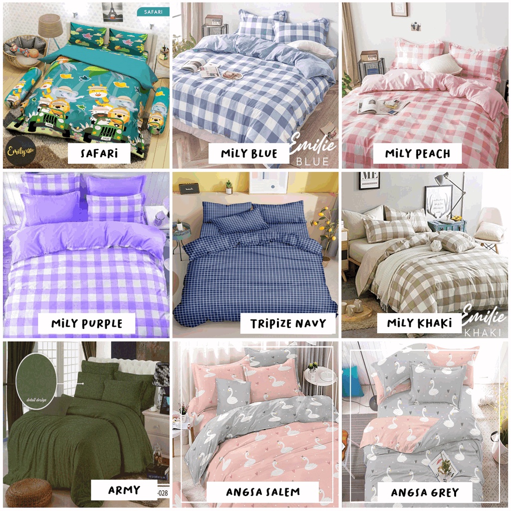 BEDCOVER SET KATUN MICRO DISPERSE KING SINGLE KOMPLIT