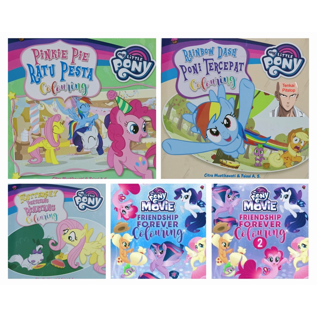 Buku Mewarnai/ Coloring Book My Little Pony The movie Friendship Forever 1&2