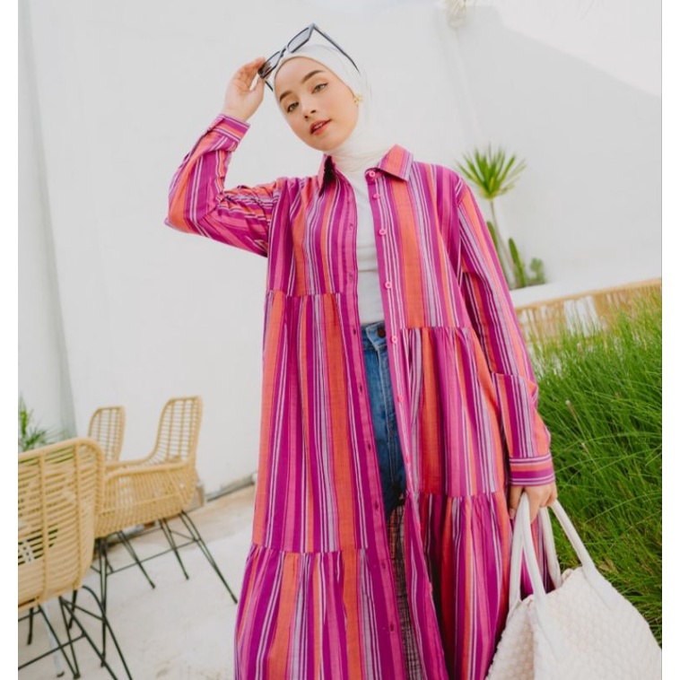 Aara midi tunik intalicious magenta